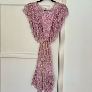 LoveShackFancy Floral Mini Dress